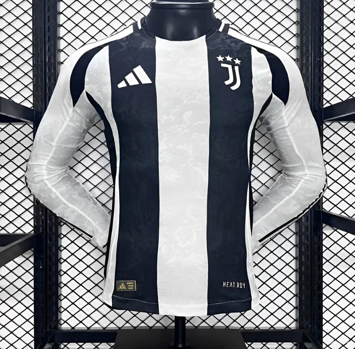 Camiseta de fútbol Juventus 2024/25 LOCAL MANGA LARGA VERSION JUGADOR